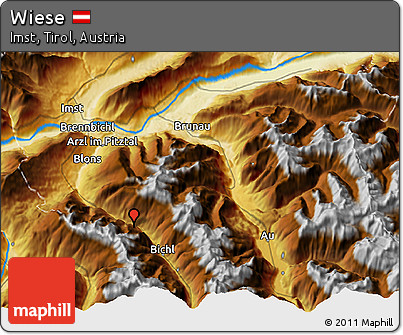 Physical 3D Map of Wiese
