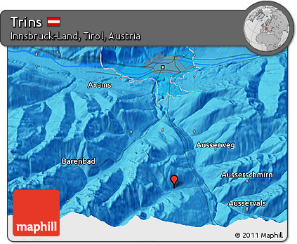 Political 3D Map of Trins