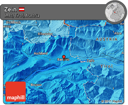 Political 3D Map of Zein