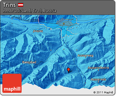 Political 3D Map of Trins