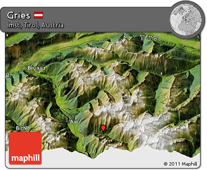 Satellite 3D Map of Gries