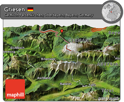 Satellite 3D Map of Griesen