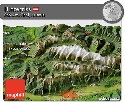 Satellite 3D Map of Hinterriss