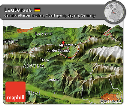 Satellite 3D Map of Lautersee