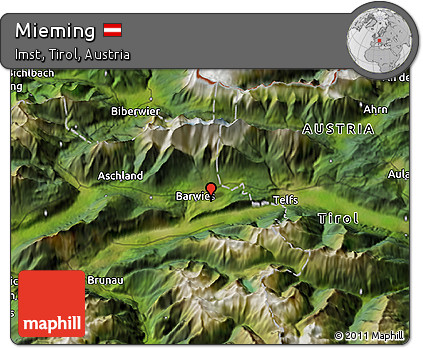Satellite 3D Map of Mieming