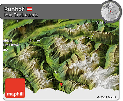 Satellite 3D Map of Runhof