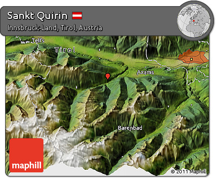 Satellite 3D Map of Sankt Quirin