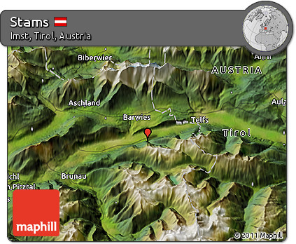 Satellite 3D Map of Stams