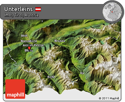 Satellite 3D Map of Unterleins