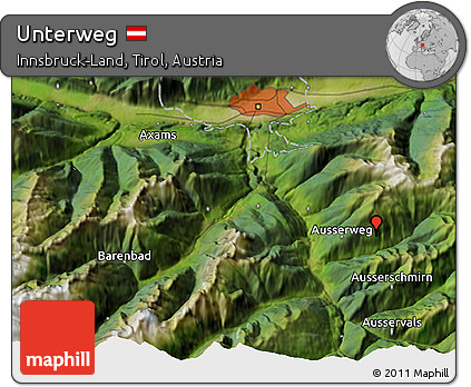 Satellite 3D Map of Unterweg