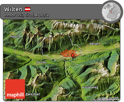 Satellite 3D Map of Wilten