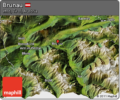 Satellite 3D Map of Brunau
