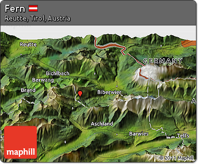 Satellite 3D Map of Fern