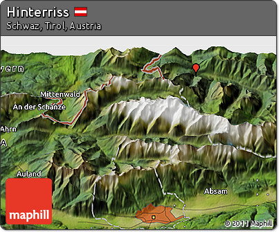 Satellite 3D Map of Hinterriss