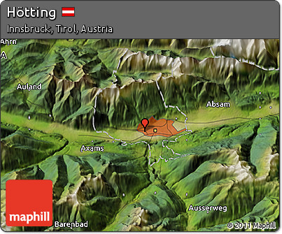 Satellite 3D Map of Hötting