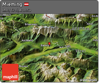 Satellite 3D Map of Mieming