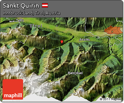 Satellite 3D Map of Sankt Quirin