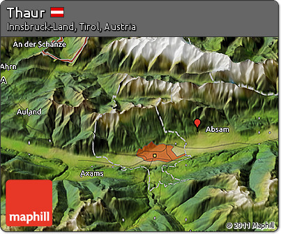 Satellite 3D Map of Thaur