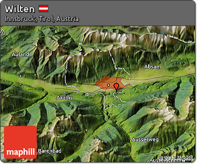 Satellite 3D Map of Wilten