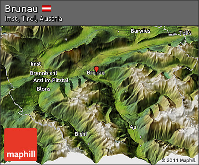 Satellite 3D Map of Brunau