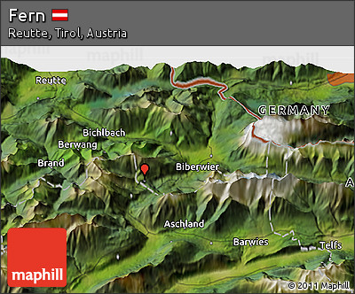 Satellite 3D Map of Fern
