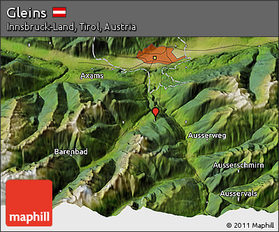 Satellite 3D Map of Gleins