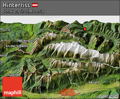 Satellite 3D Map of Hinterriss