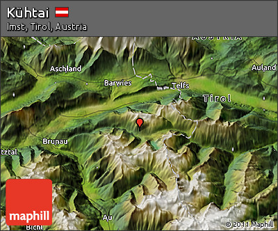 Satellite 3D Map of Kühtai