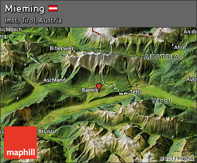Satellite 3D Map of Mieming