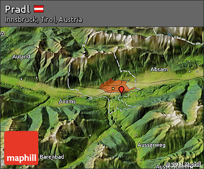 Satellite 3D Map of Pradl
