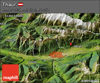Satellite 3D Map of Thaur