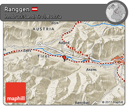 Shaded Relief 3D Map of Ranggen