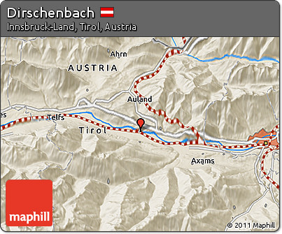 Shaded Relief 3D Map of Dirschenbach