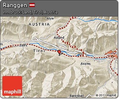 Shaded Relief 3D Map of Ranggen