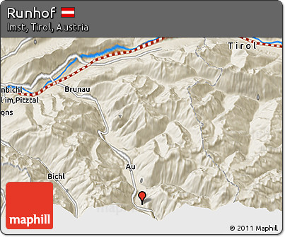 Shaded Relief 3D Map of Runhof