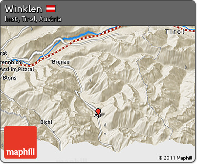 Shaded Relief 3D Map of Winklen