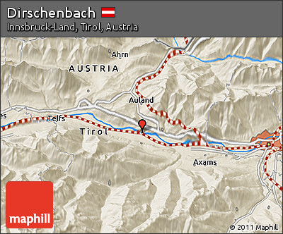 Shaded Relief 3D Map of Dirschenbach