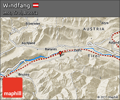 Shaded Relief 3D Map of Windfang