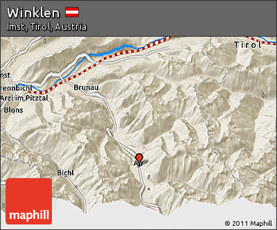 Shaded Relief 3D Map of Winklen