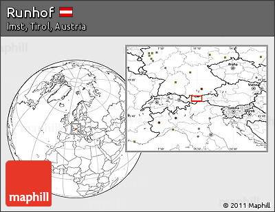 Blank Location Map of Runhof