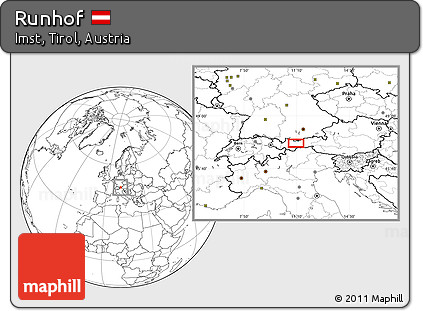 Blank Location Map of Runhof