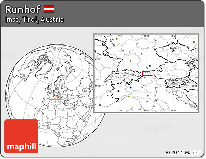 Blank Location Map of Runhof