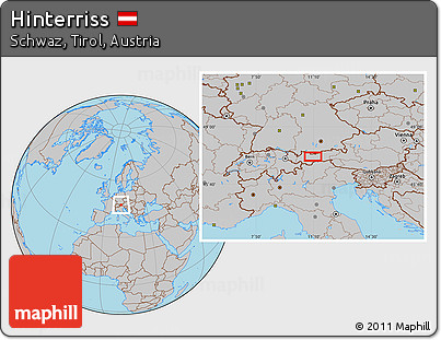 Gray Location Map of Hinterriss