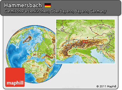 Physical Location Map of Hammersbach