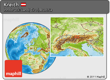 Physical Location Map of Kreith