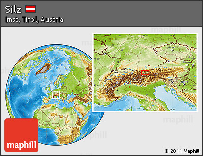 Physical Location Map of Silz