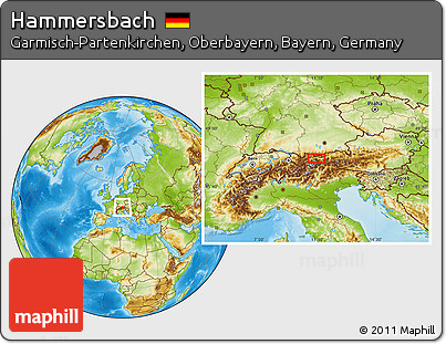 Physical Location Map of Hammersbach