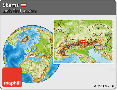 Physical Location Map of Stams