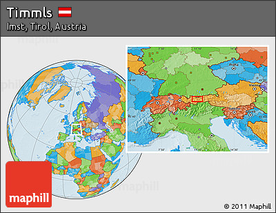 Political Location Map of Timmls