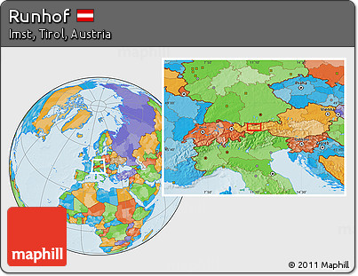 Political Location Map of Runhof